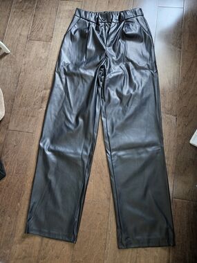 Faux Leather Straight Leg Pants BRAND NEW